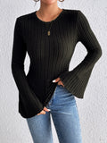Honey Round Neck Flare Sleeve T-Shirt 