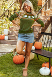 Ghost Round Neck Long Sleeve Sweater 