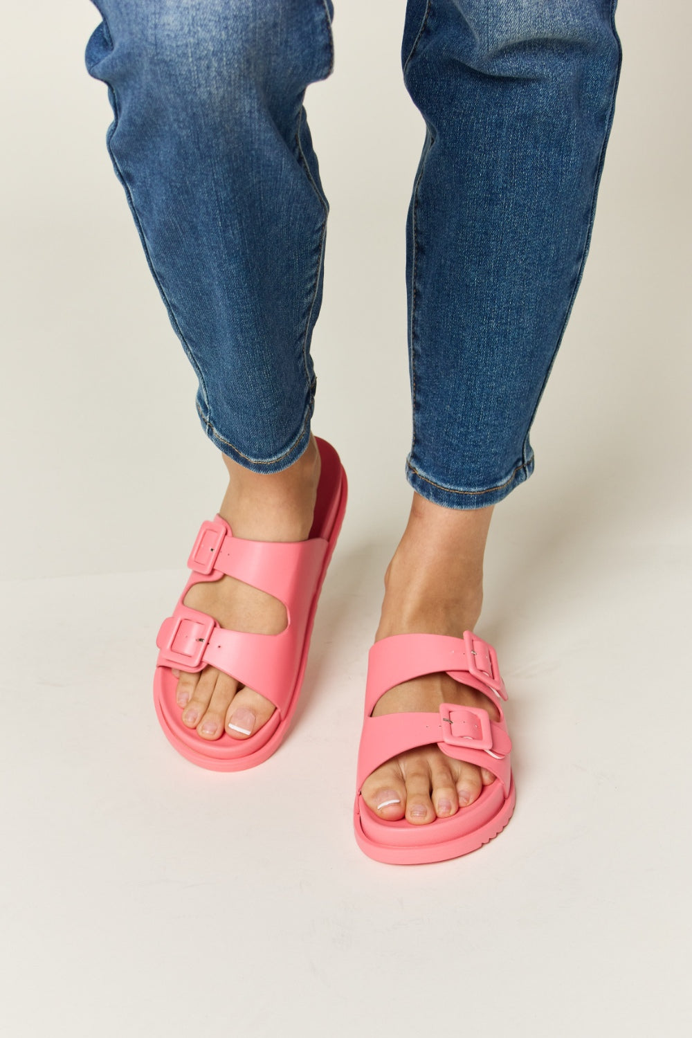 Legend Double Buckle Open Toe Sandals 