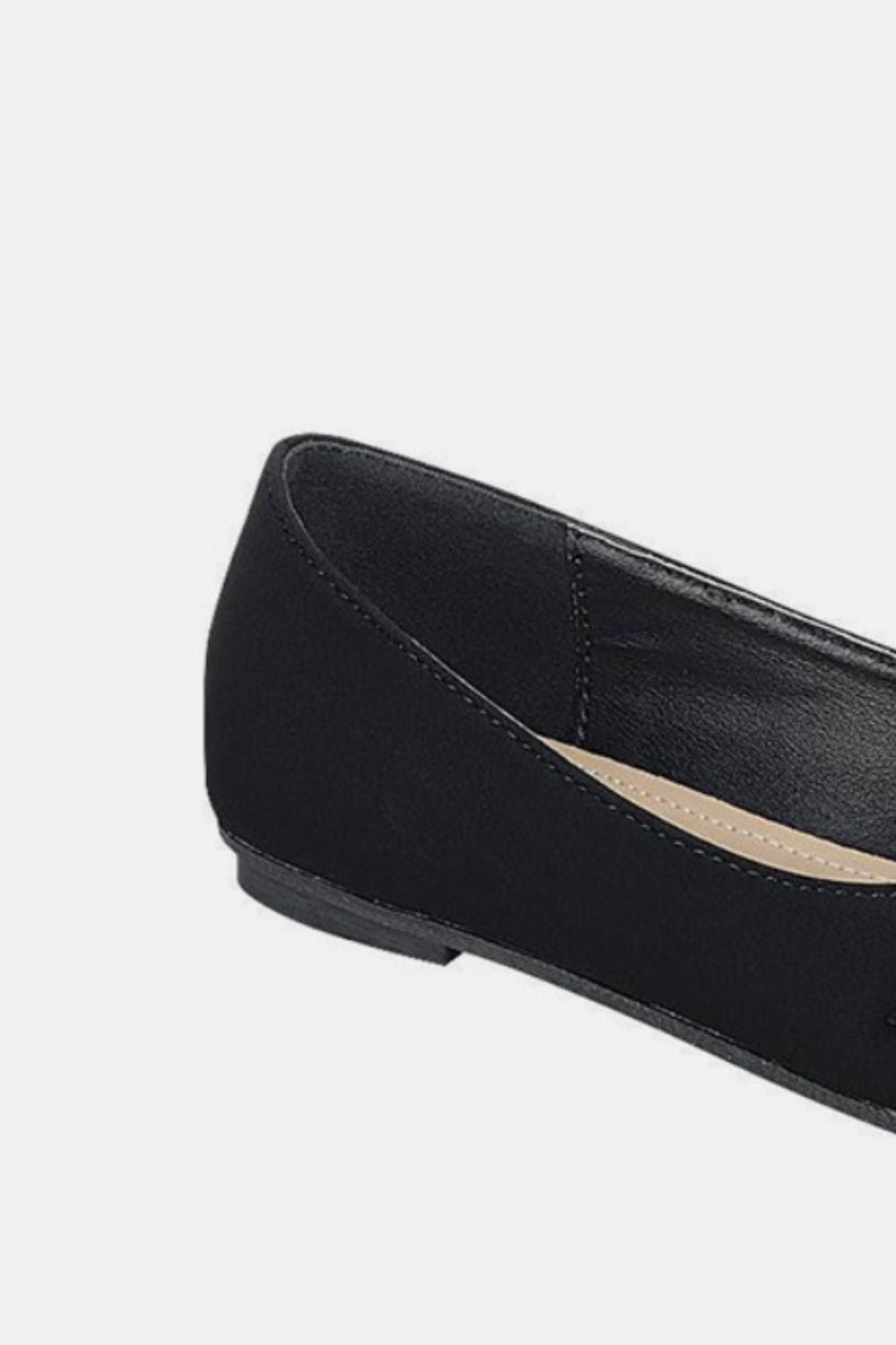 Forever Link Slip On Rhinestone Buckle Ballet Flats 