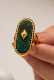 Natural Stone Copper Ring 