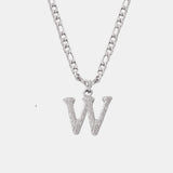 Titanium Steel Letter Pendant Necklace 