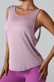 Crisscross Round Neck Active Tank 