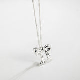 Copper Bow Shape Pendant Necklace 