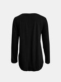 Full Size Reindeer Round Neck Long Sleeve T-Shirt 