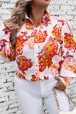 Plus Size Printed Long Sleeve Shirt 
