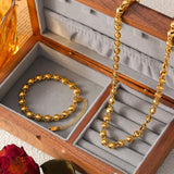 18K Gold-Plated Titanium Steel Bracelet 