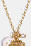 Constellation and Moon Pendant Copper Necklace 