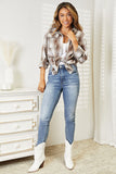 Mandy Plaid Dropped Shoulder Shirt 