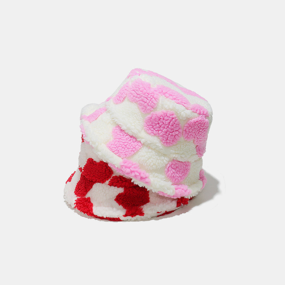 Contrast Heart Bucket Hat 