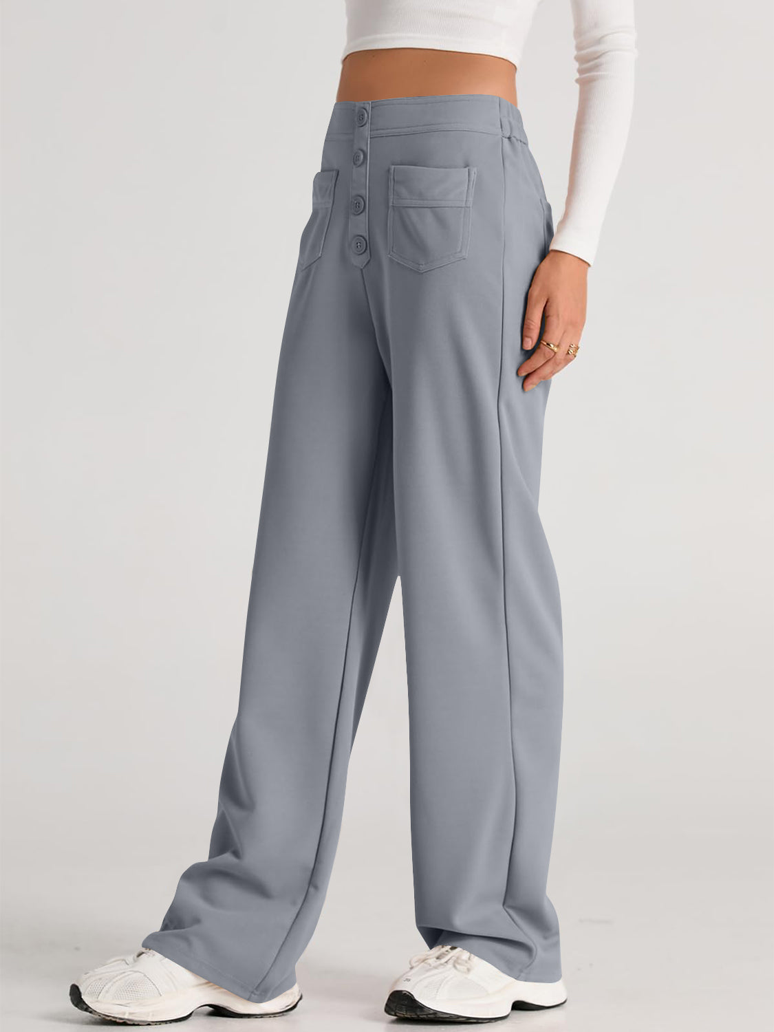 High Waist Wide Leg Pants Pants