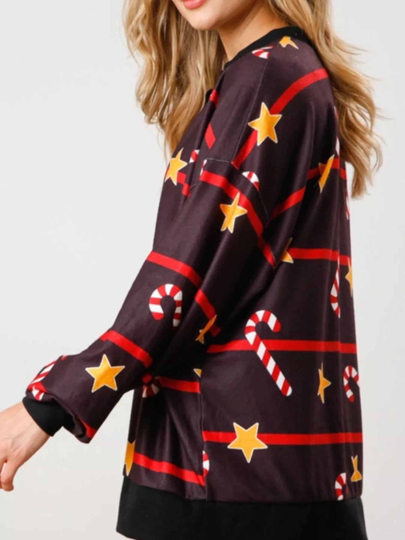 Christmas Long Sleeve Top and Pants Lounge Set Lingerie & Nightwear