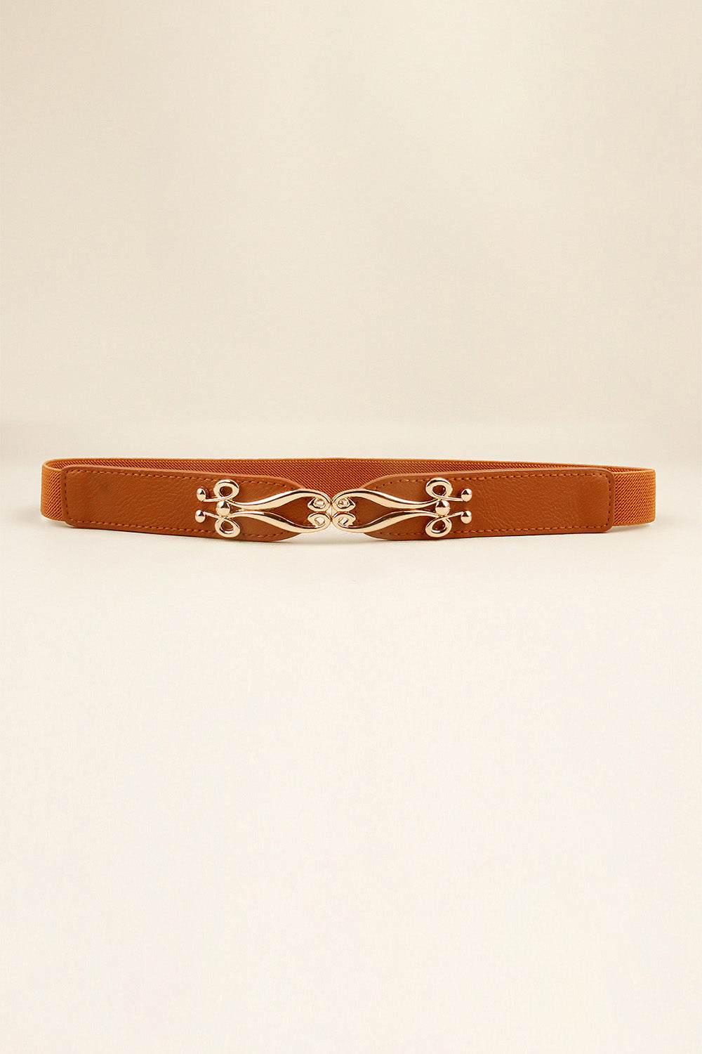 Alloy Buckle Elastic Belt 