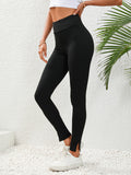 High Waist Slit Leggings 