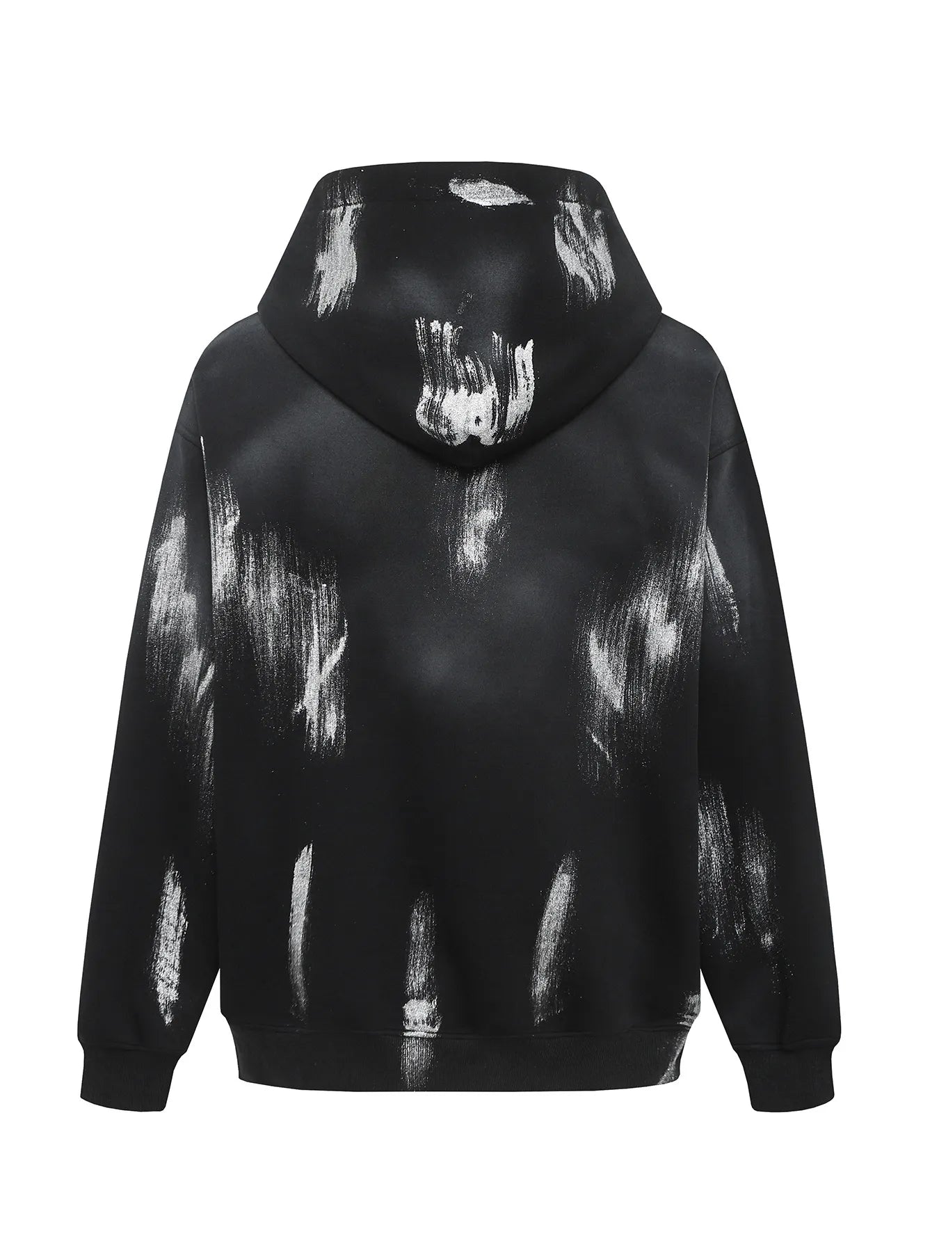 Men's Gothic Spider Web Graffiti Print Hoodie 