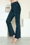 Judy Blue Full Size Button Fly Hem Destroy Straight Jeans 