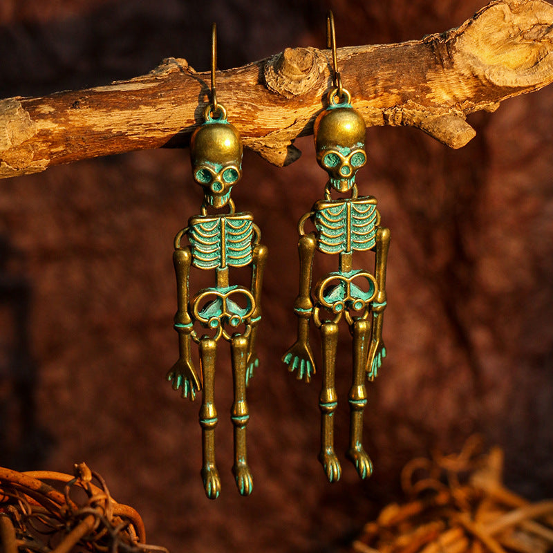 Skeleton Alloy Earrings 