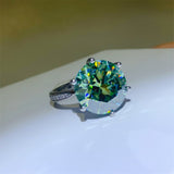 10 Carat Moissanite 925 Sterling Silver Ring 
