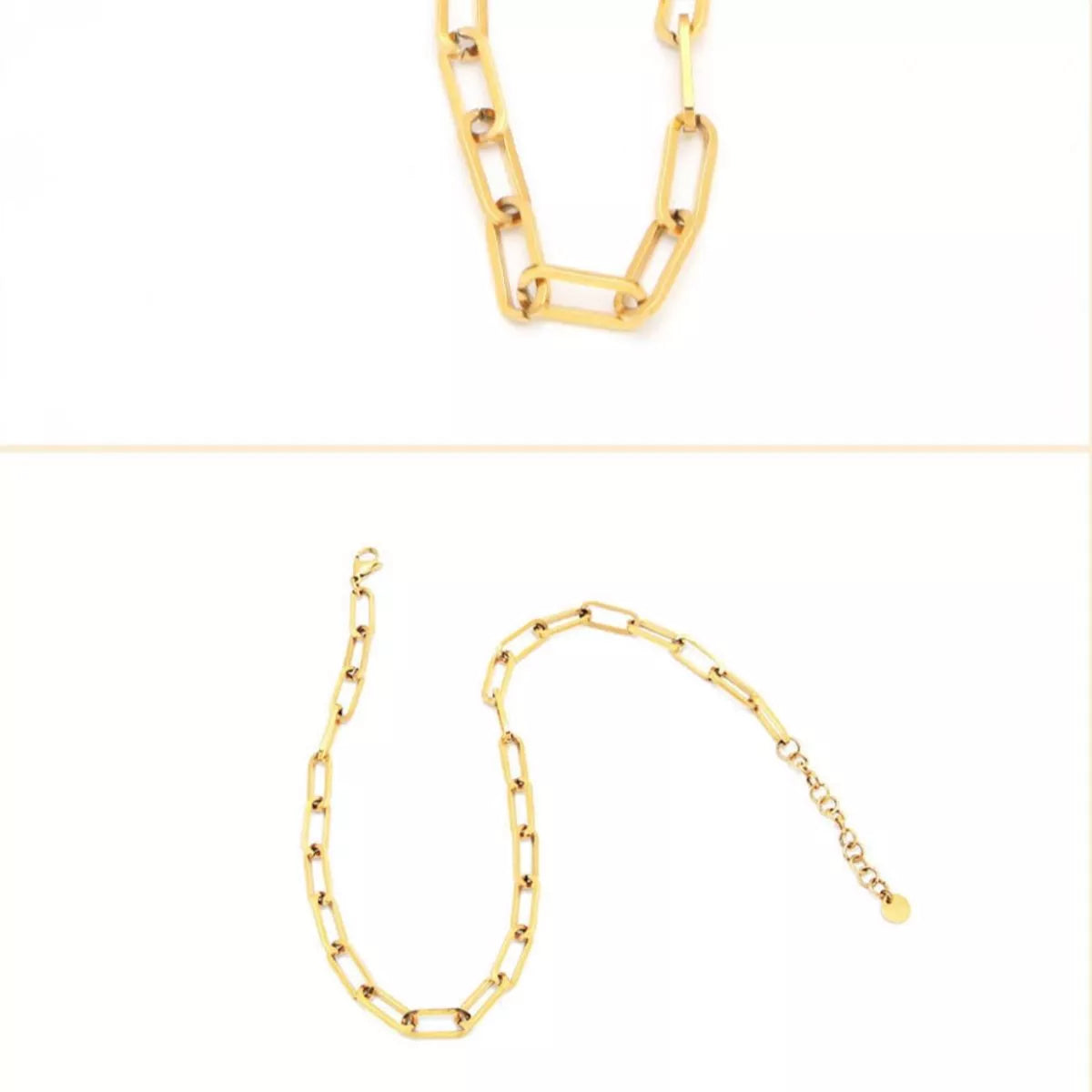 18K Gold-Plated Chain Necklace 