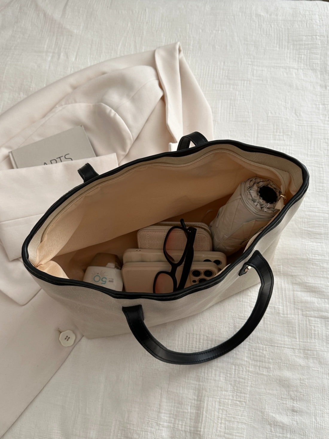 PU Leather Medium Shoulder Bag 