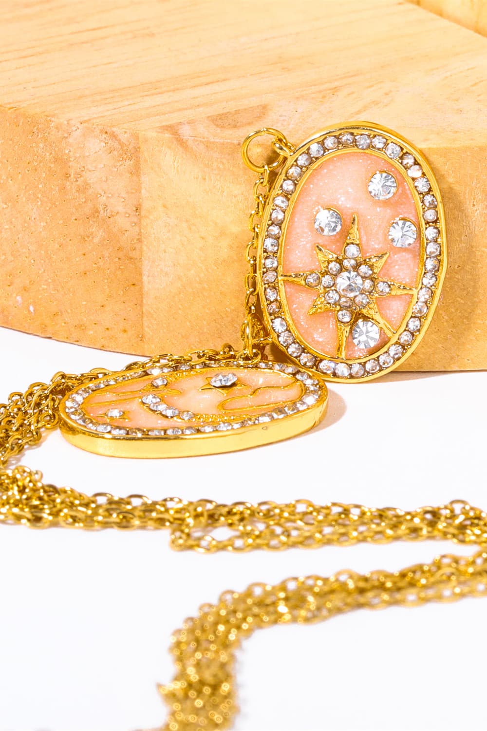 Stars in the Plate Pendant Copper Necklace 