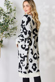 BiBi Leopard Open Front Cardigan 