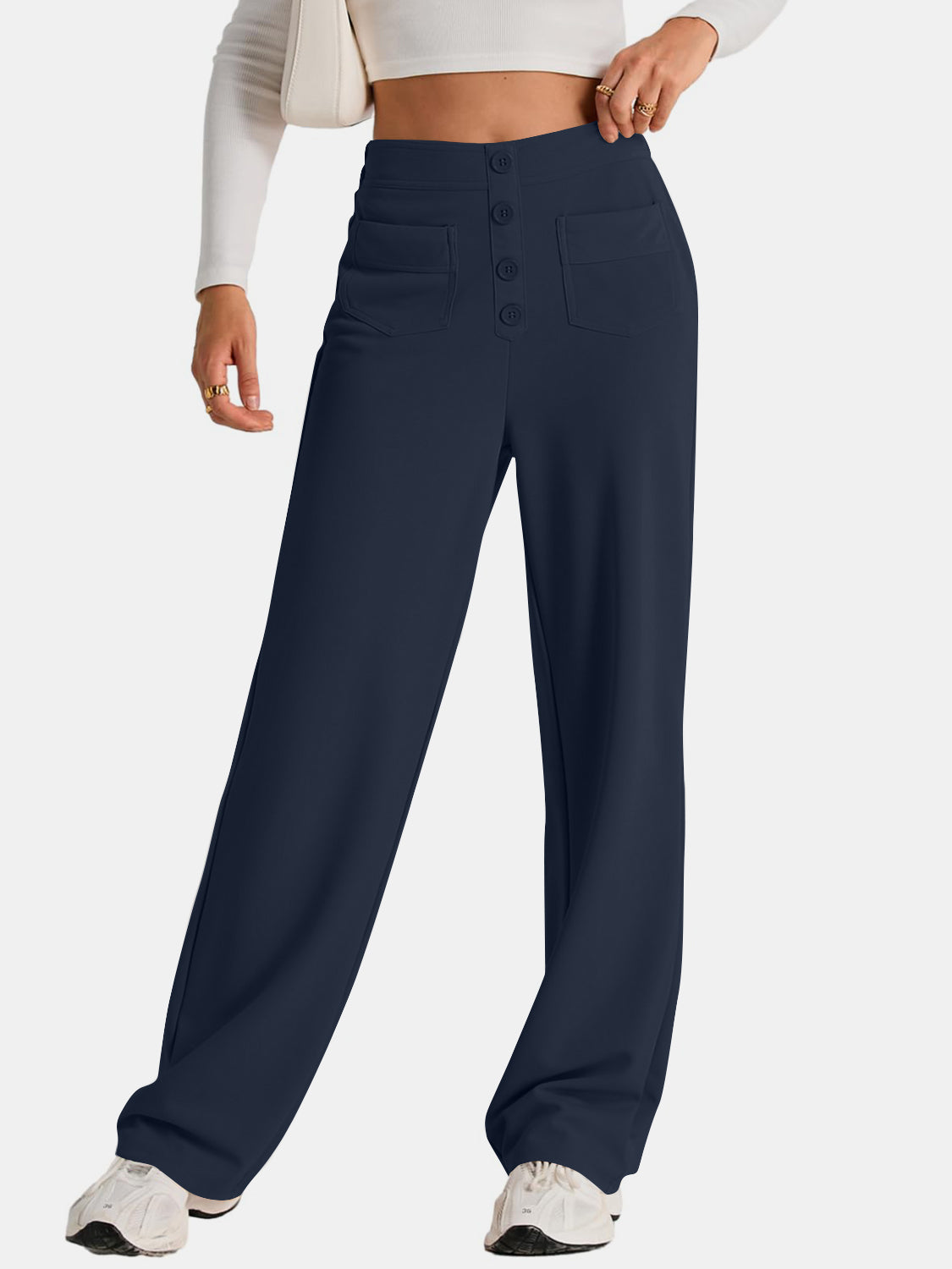 High Waist Wide Leg Pants Pants