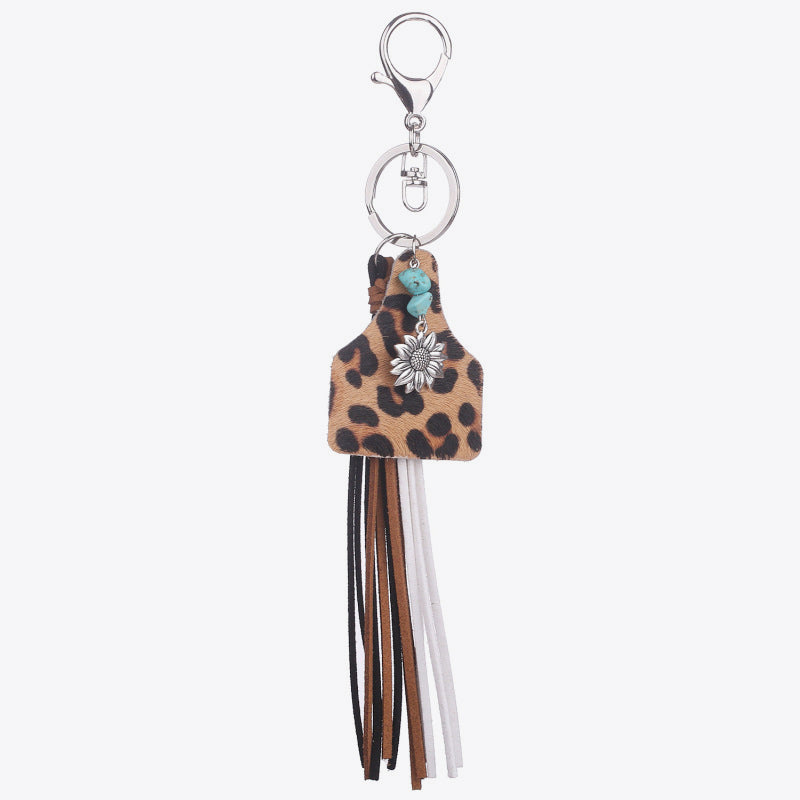 Turquoise Fringe Detail Key Chain 