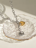 Stainless Steel Heart Chain Necklace 