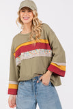 SAGE + FIG French Terry Color Block T-Shirt 