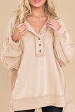 Exposed Seam Long Sleeve Sweatshirt 