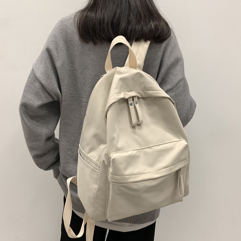 Zip Cotton Backpack Bag 
