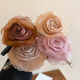 Flower Acrylic Hair Claw Clip 