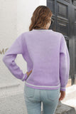 Skeleton Pattern V-Neck Long Sleeve Pullover Sweater 