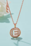 Moissanite A to J Pendant Necklace 
