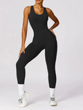 Basic Bae Sleeveless Cutout Racerback Active Jumpsuit 