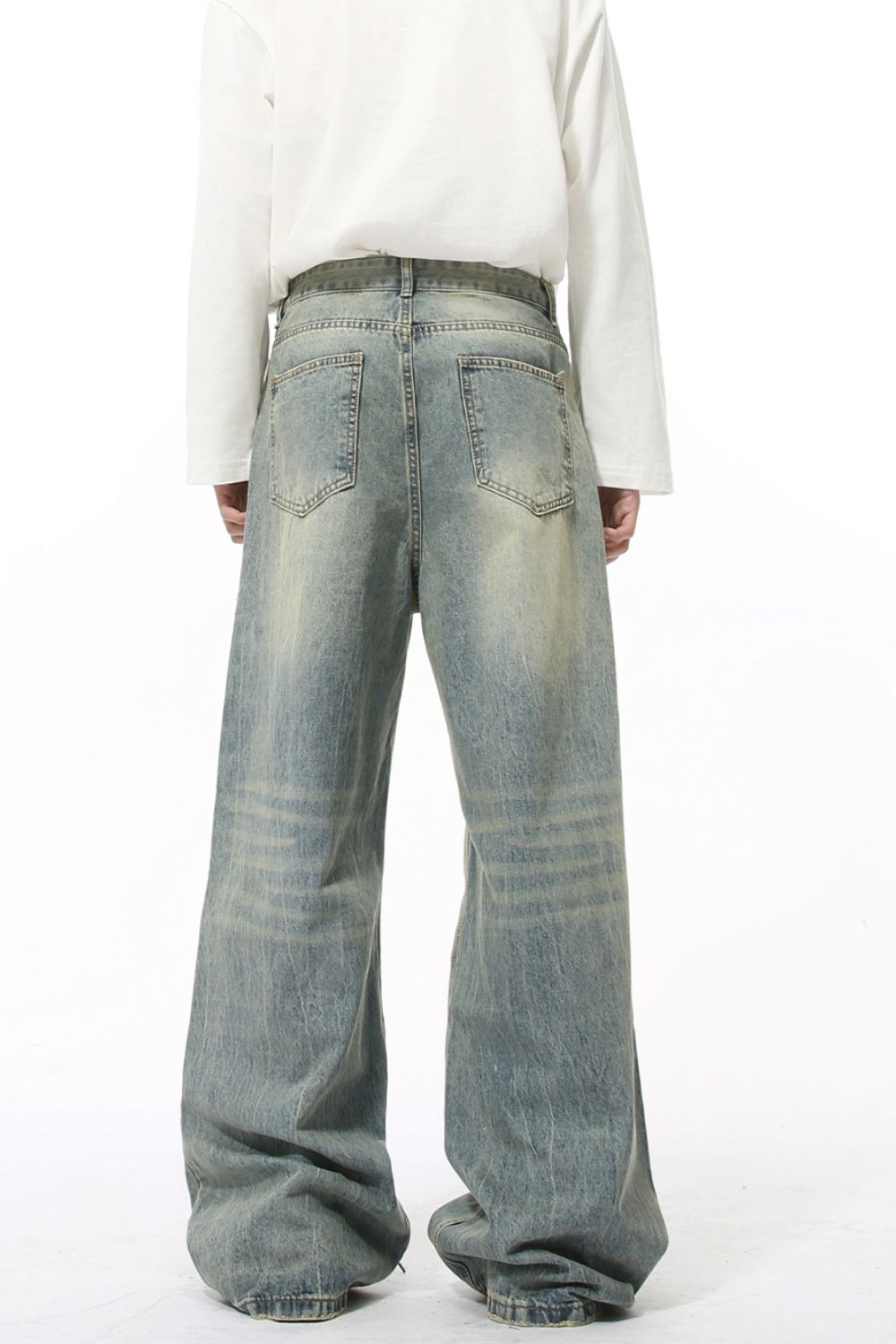 Wide Leg Jeans with Pockets 
