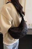 Quilted Adjustable Strap Crossbody Bag 
