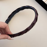 PU Leather Braided Hair Headband 