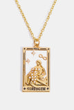 Tarot Card Pendant Stainless Steel Necklace 