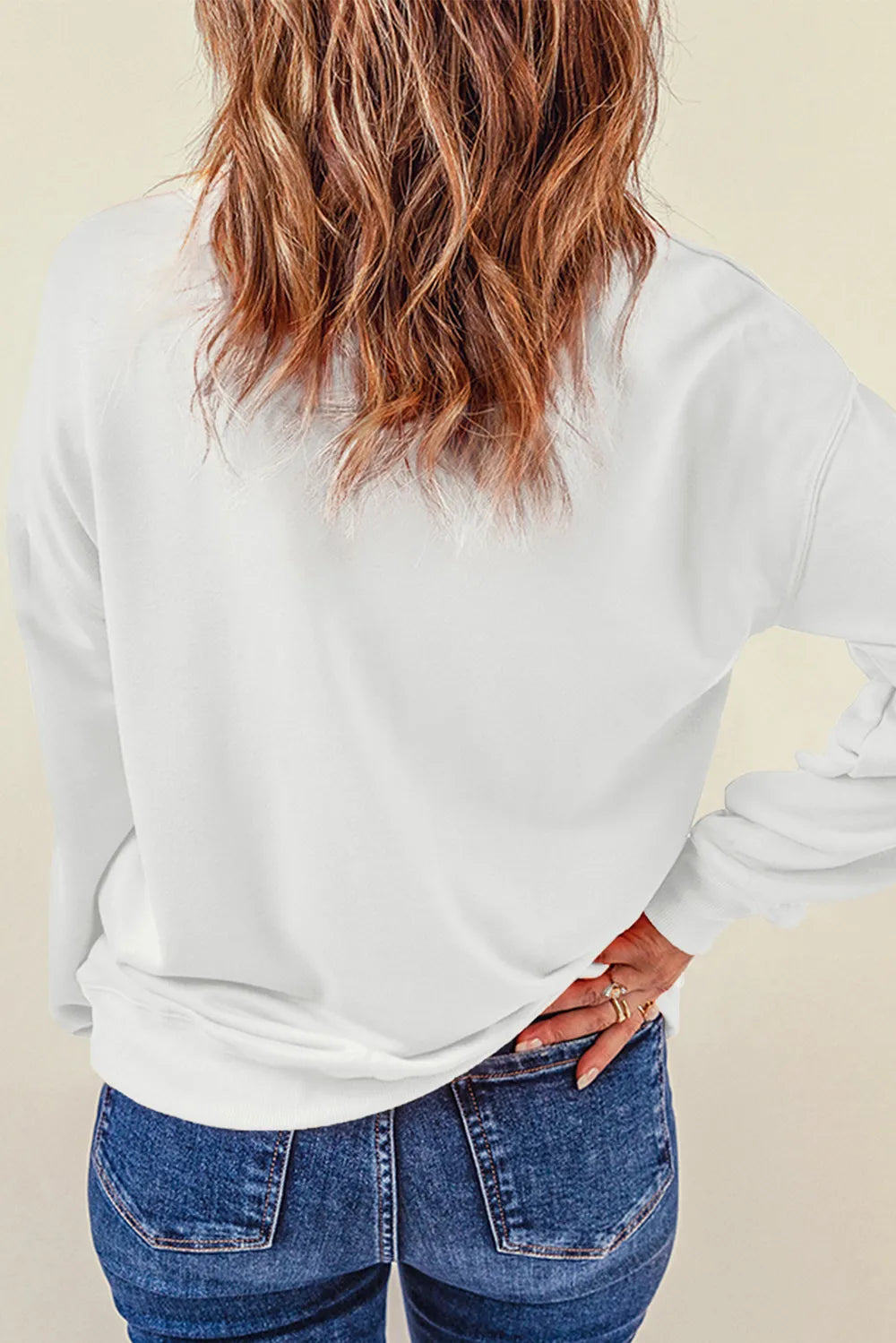 Pumpkin & Bow Graphic Long Sleeve Sweatshirt 