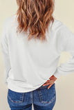 Pumpkin & Bow Graphic Long Sleeve Sweatshirt 