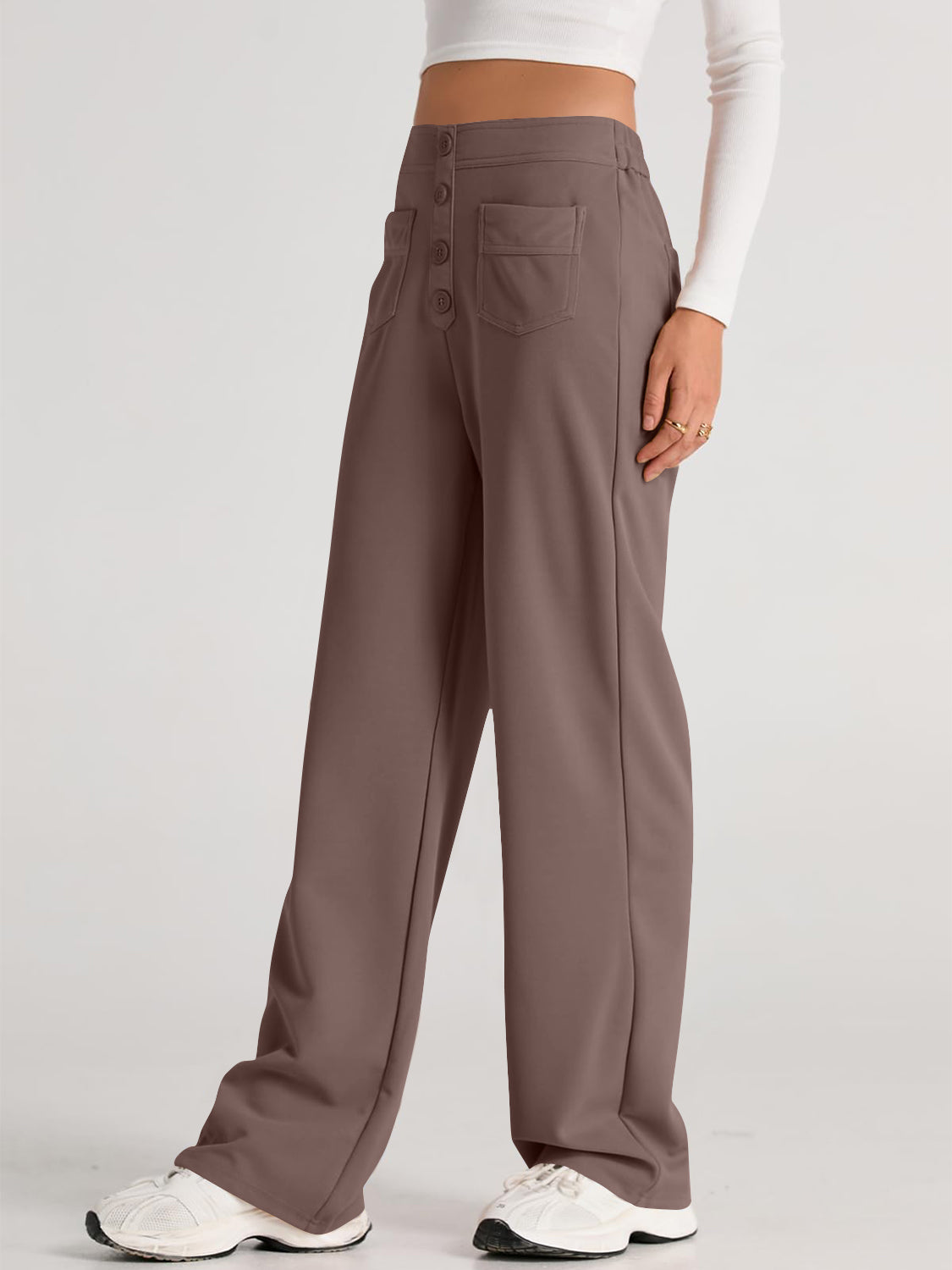 High Waist Wide Leg Pants Pants