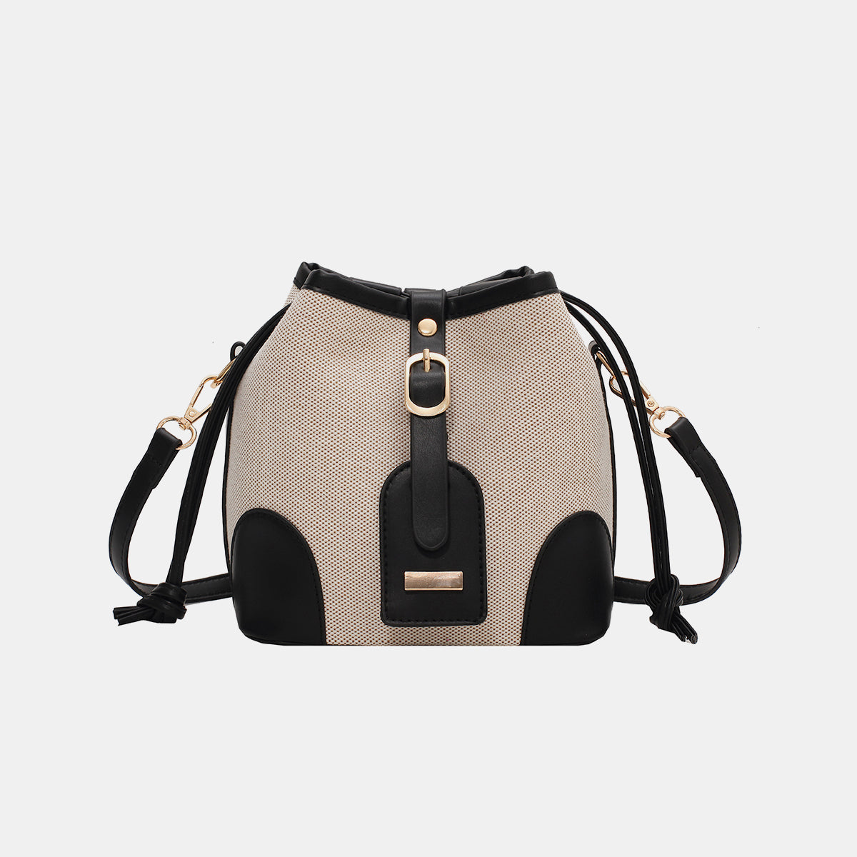 Straw Braided Adjustable Strap Crossbody Bag 