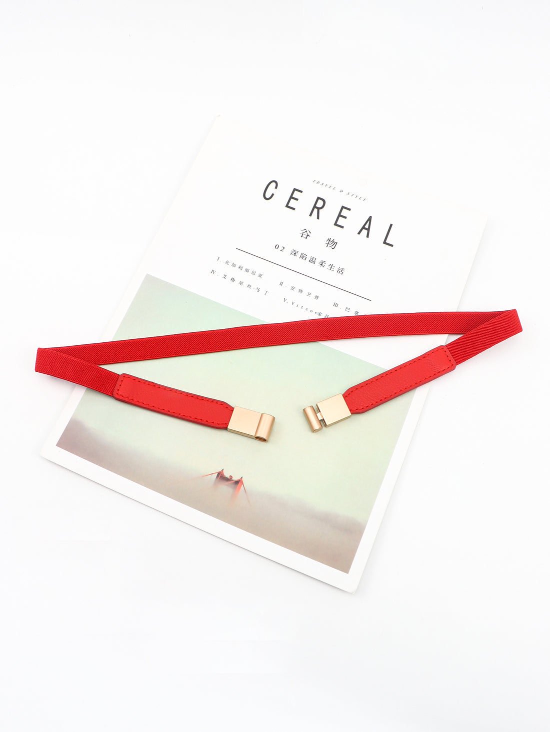 PU Elastic Skinny Belt 