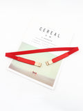 PU Elastic Skinny Belt 