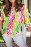 Plus Size Printed Round Neck T-Shirt 
