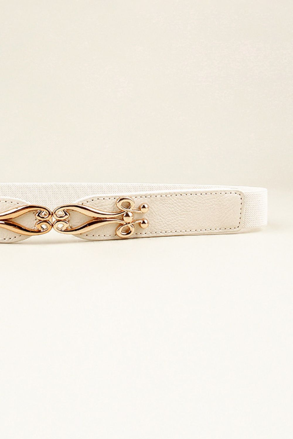Alloy Buckle Elastic Belt 