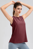 Round Neck Wide strap Active Tank 