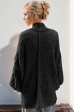 Double Take Full Size Open Front Long Sleeve Cardigan 